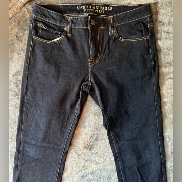 American Eagle Flex/4 360° Skinny Jean. Dark Rinse Wash. Size 31x32 - Picture 2 of 6